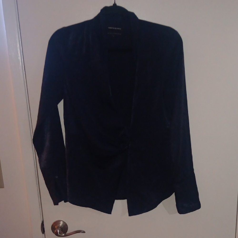 Something Navy Midnight Black Blazer